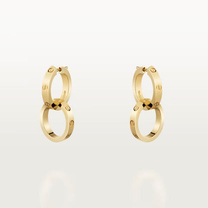 [Resenly Jewelry]LOVE 3.3MM DANGLE EARRINGS