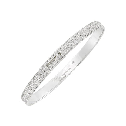 [Resenly Jewelry]HM KELLY BRACELET IN SILVER AND FULL PAVE DIAMOND