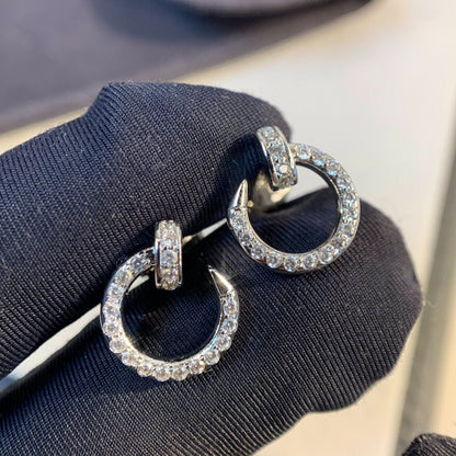 [Resenly Jewelry]JUSTE EARRINGS SILVER DIAMONDS