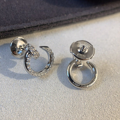 [Resenly Jewelry]JUSTE EARRINGS SILVER DIAMONDS