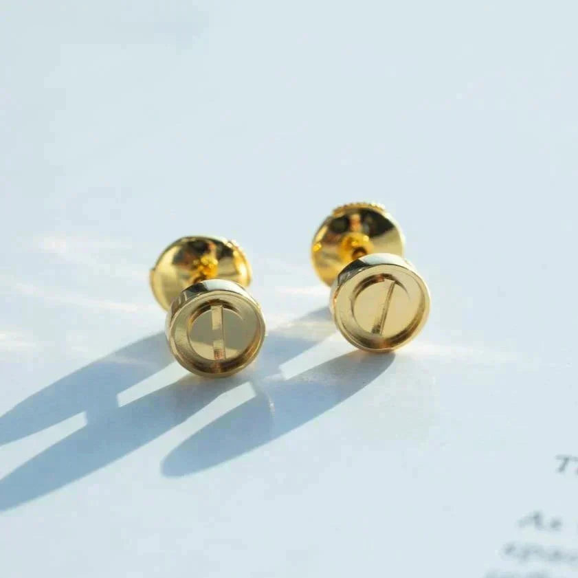 [Resenly Jewelry]LOVE EARRINGS GOLD 10MM