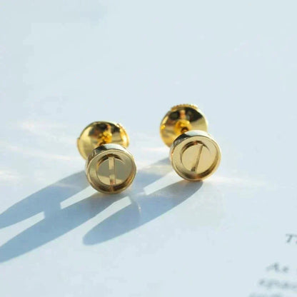 [Resenly Jewelry]LOVE EARRINGS GOLD 10MM