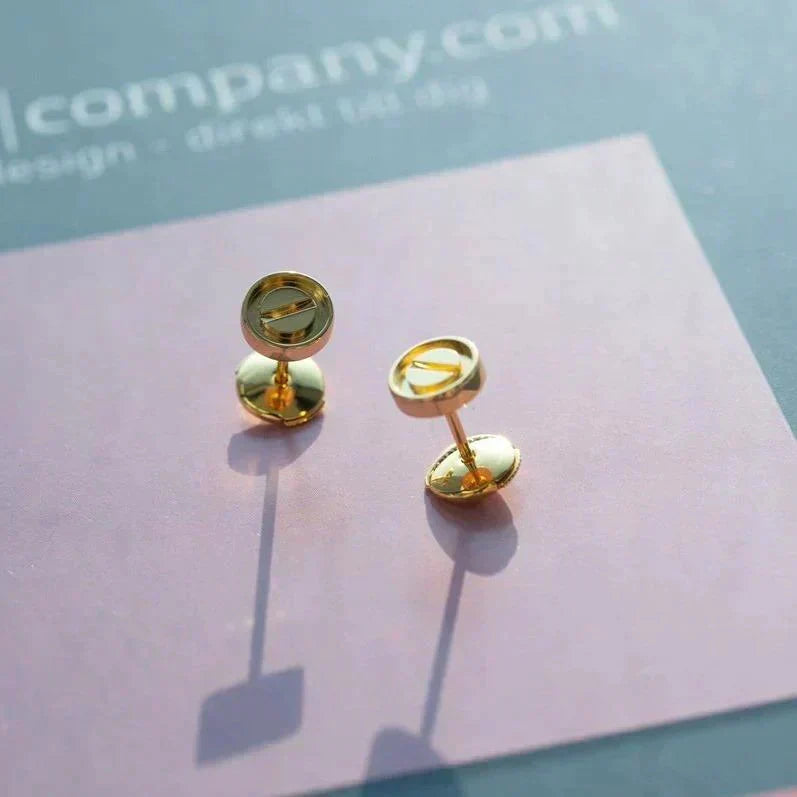 [Resenly Jewelry]LOVE EARRINGS GOLD 10MM
