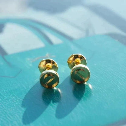 [Resenly Jewelry]LOVE EARRINGS GOLD 10MM