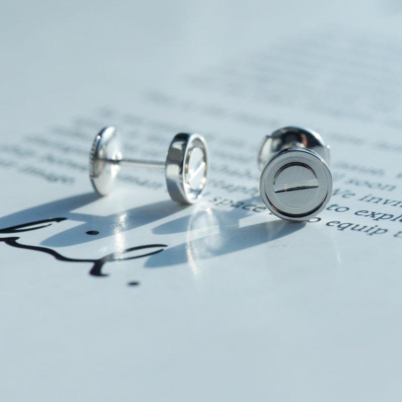 [Resenly Jewelry]LOVE EARRINGS SILVER 10MM