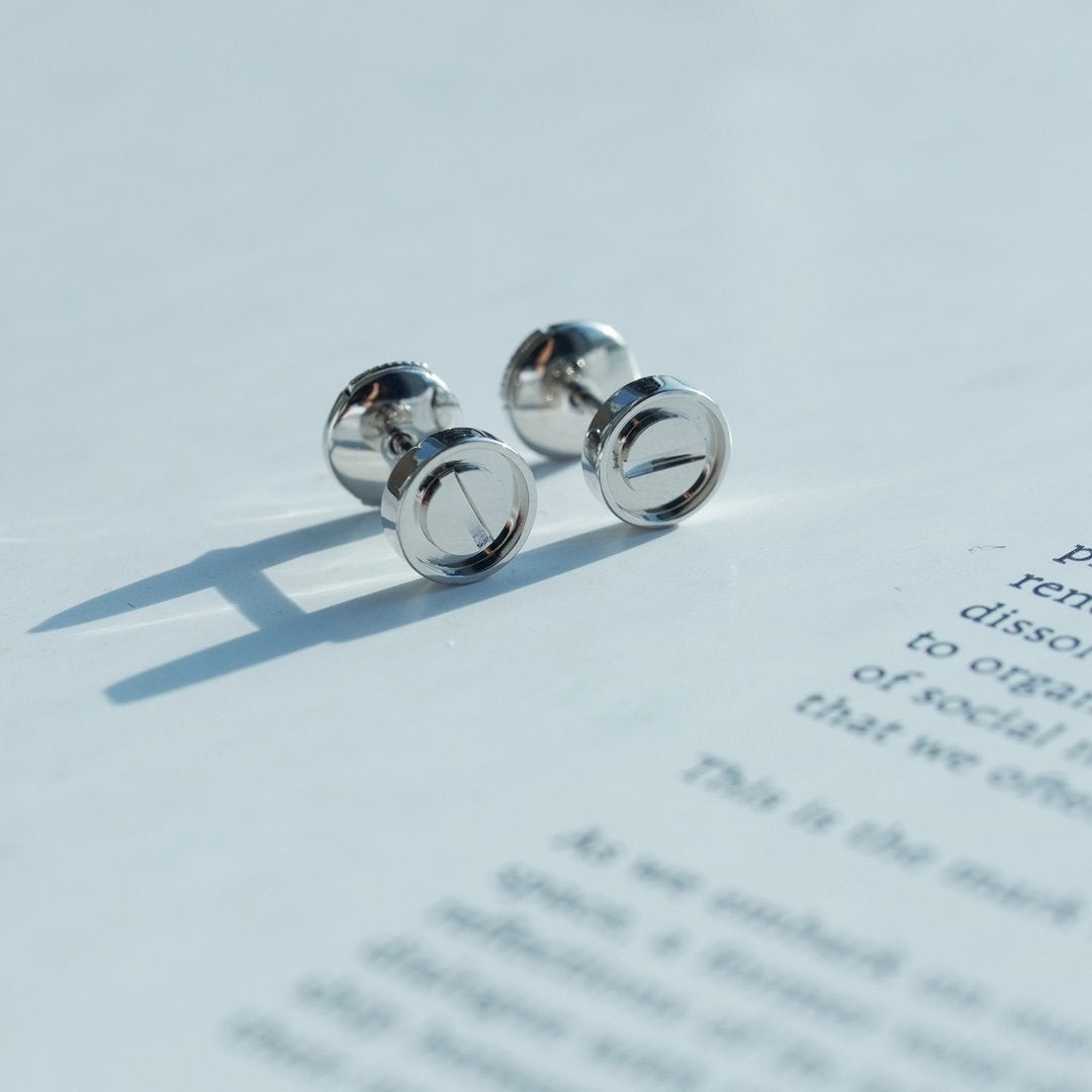 [Resenly Jewelry]LOVE EARRINGS SILVER 10MM