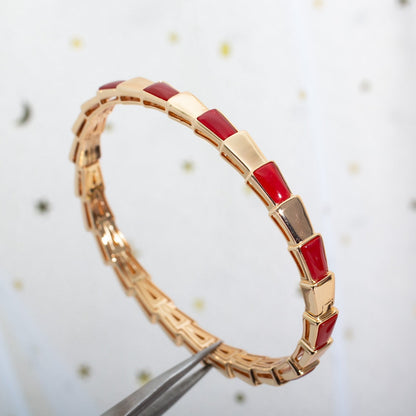 [Resenly Jewelry]SERPENTI BRACELET PINK GOLD RUBELLITE