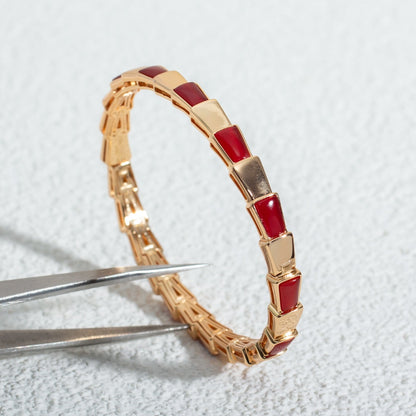 [Resenly Jewelry]SERPENTI BRACELET PINK GOLD RUBELLITE