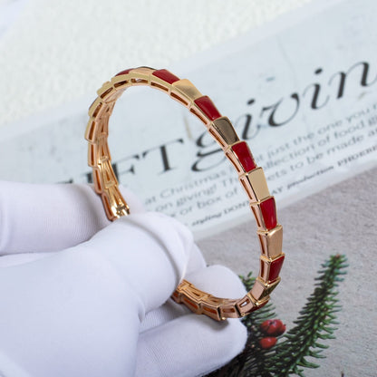 [Resenly Jewelry]SERPENTI BRACELET PINK GOLD RUBELLITE
