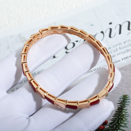 [Resenly Jewelry]SERPENTI BRACELET PINK GOLD RUBELLITE
