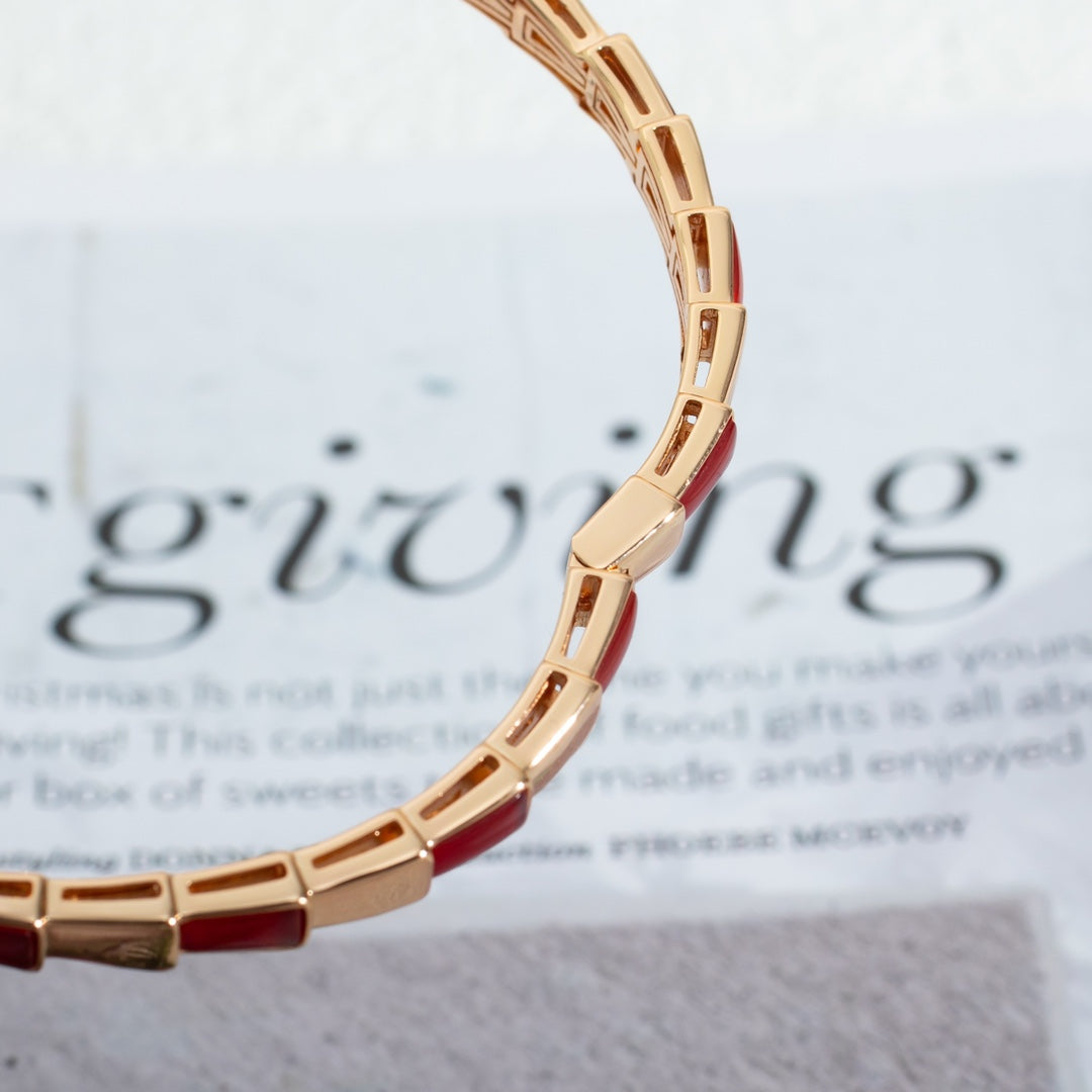 [Resenly Jewelry]SERPENTI BRACELET PINK GOLD RUBELLITE