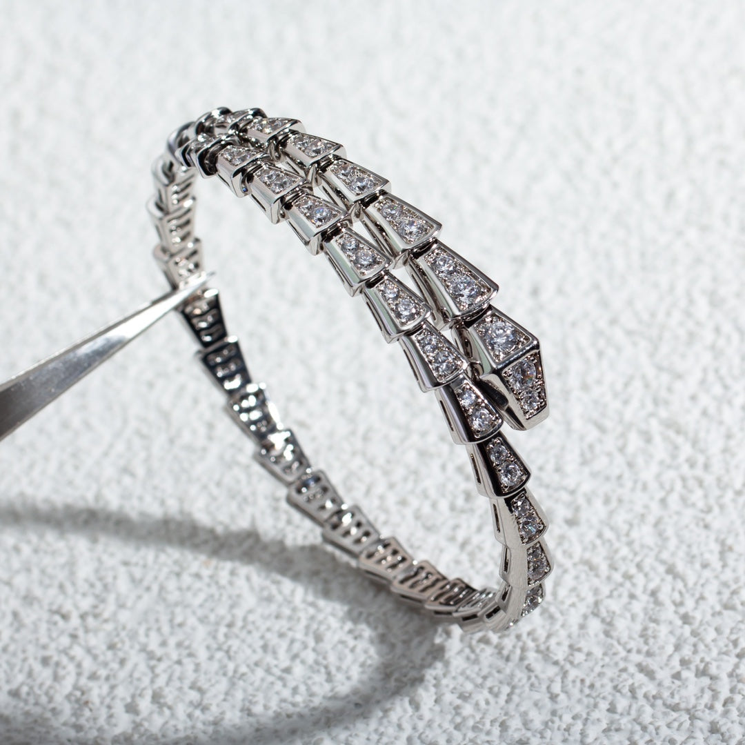 [Resenly Jewelry]SERPENTI BRACELET 6MM SILVER DIAMOND