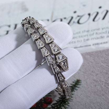 [Resenly Jewelry]SERPENTI BRACELET 6MM SILVER DIAMOND