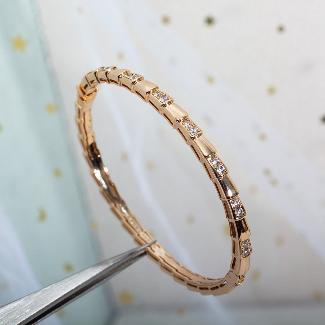 [Resenly Jewelry]SERPENTI SMALL BRACELET PINK GOLD DIAMOND