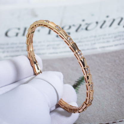 [Resenly Jewelry]SERPENTI SMALL BRACELET PINK GOLD DIAMOND