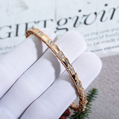 [Resenly Jewelry]SERPENTI SMALL BRACELET PINK GOLD DIAMOND