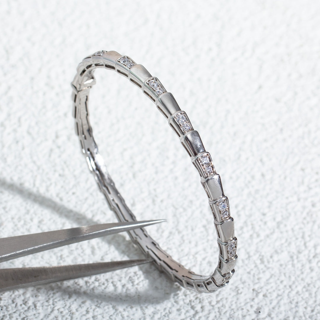 [Resenly Jewelry]SERPENTI BRACELET SILVER DIAMOND