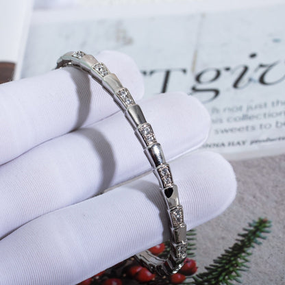 [Resenly Jewelry]SERPENTI BRACELET SILVER DIAMOND