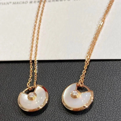 [Resenly Jewelry]AMULETTE ROSE GOLD MOP NECKLACE