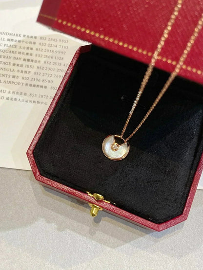 [Resenly Jewelry]AMULETTE ROSE GOLD MOP NECKLACE