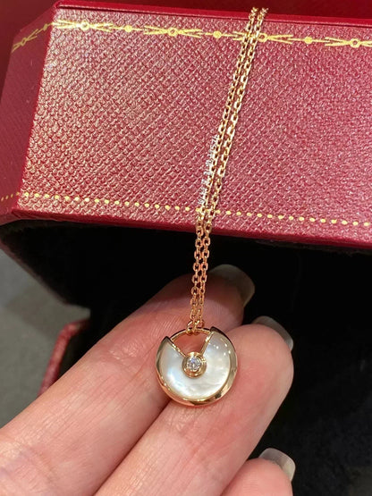 [Resenly Jewelry]AMULETTE ROSE GOLD MOP NECKLACE