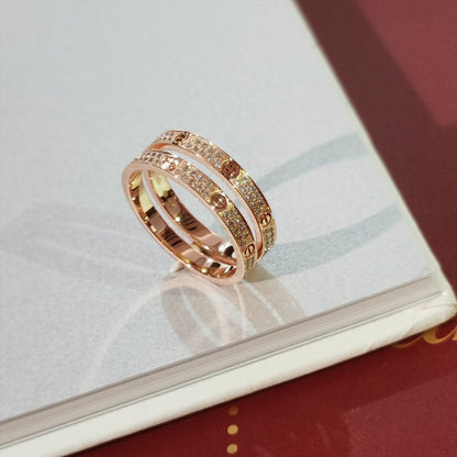 [Resenly Jewelry]LOVE RING 2.65MM DIAMOND