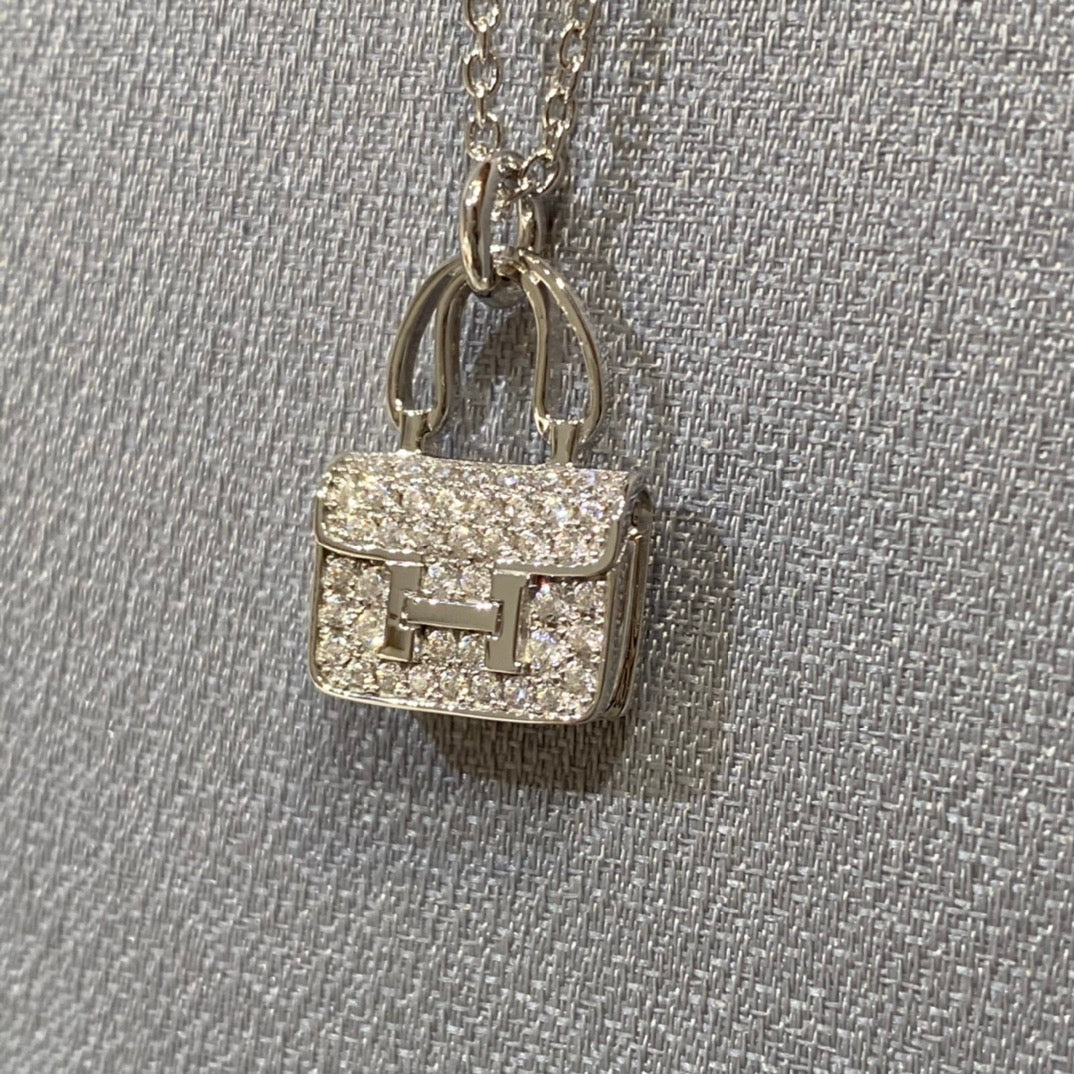 [Resenly Jewelry]CONSTANCE PEDANT DIAMOND NECKLACE