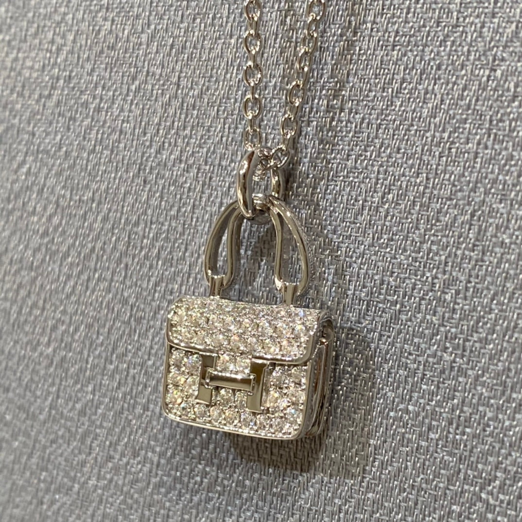 [Resenly Jewelry]CONSTANCE PEDANT DIAMOND NECKLACE