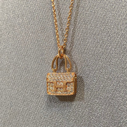 [Resenly Jewelry]CONSTANCE PEDANT DIAMOND NECKLACE
