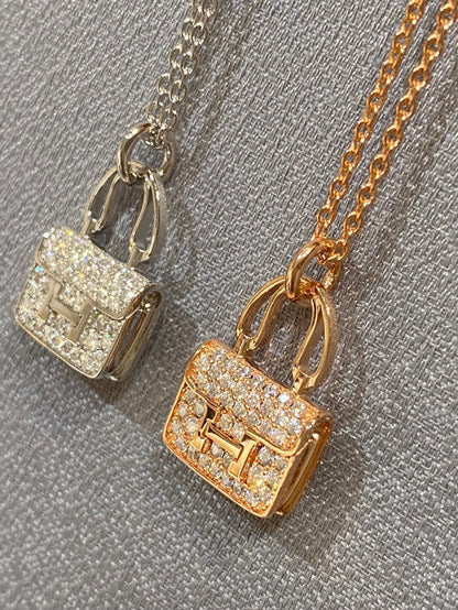 [Resenly Jewelry]CONSTANCE PEDANT DIAMOND NECKLACE