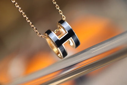 [Resenly Jewelry]POP H PEDANT PINK GOLD