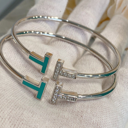 [Resenly Jewelry]T BRACELET 1.8MM TURQUOISE DIAMOND