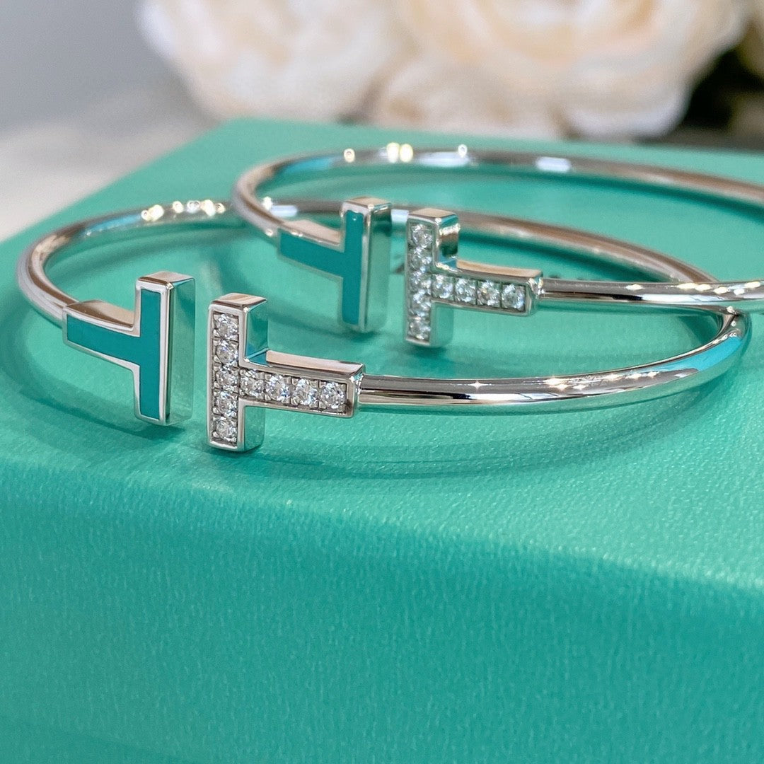 [Resenly Jewelry]T BRACELET 1.8MM TURQUOISE DIAMOND