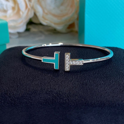 [Resenly Jewelry]T BRACELET 1.8MM TURQUOISE DIAMOND