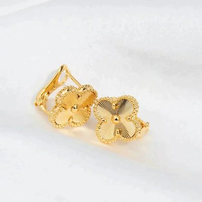 [Resenly Jewelry]CLOVER MEDIUM 1 MOTIFS LASER EARRINGS