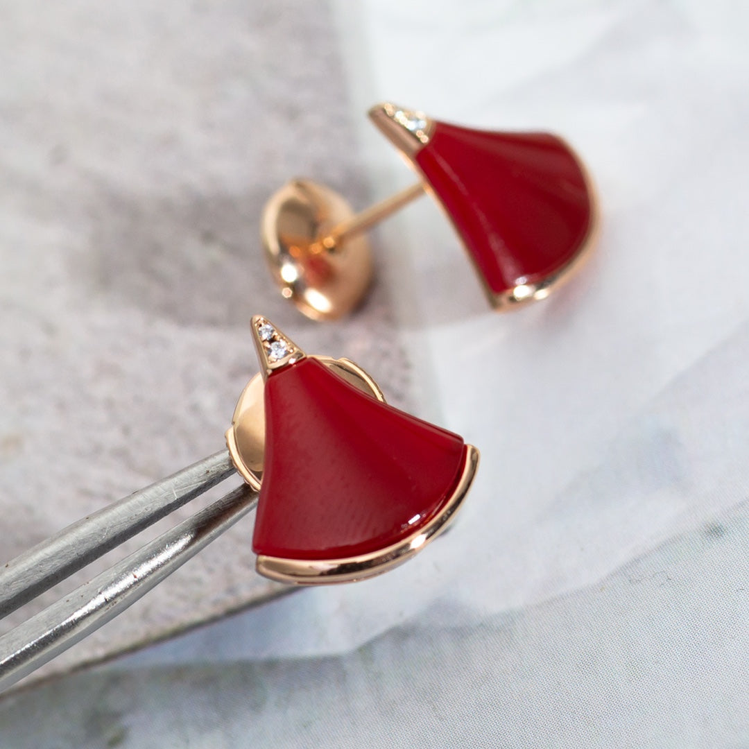 [Resenly Jewelry]DIVAS DREAM EARRINGS PINK GOLD