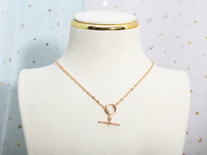 [Resenly Jewelry]ECHAPPEE NECKLACE PINK GOLD