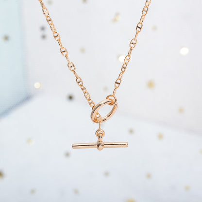 [Resenly Jewelry]ECHAPPEE NECKLACE PINK GOLD