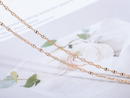 [Resenly Jewelry]ECHAPPEE NECKLACE PINK GOLD