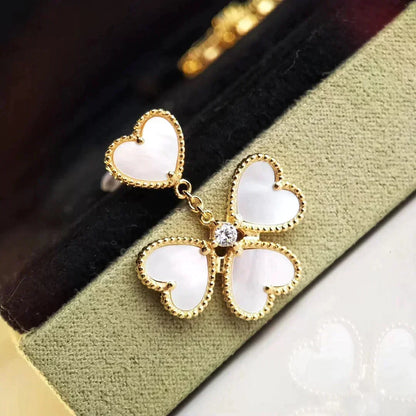 [Resenly Jewelry]CLOVER SWEET WHITE MOP EARRINGS