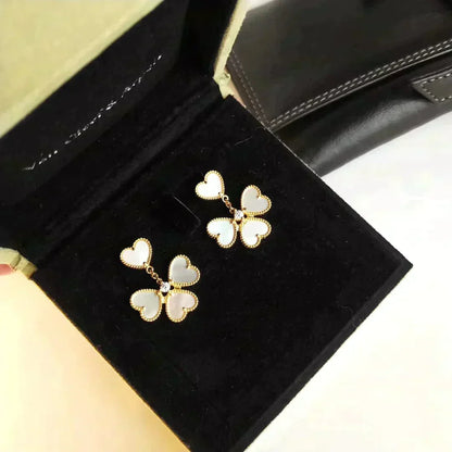 [Resenly Jewelry]CLOVER SWEET WHITE MOP EARRINGS