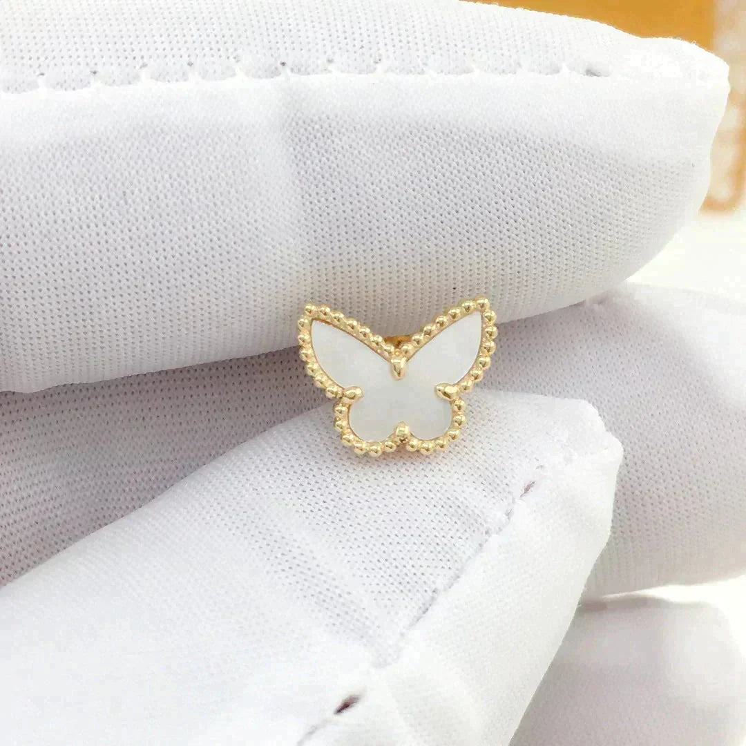 [Resenly Jewelry]SWEET BUTTERFLY MOP EARSTUDS