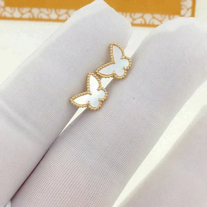 [Resenly Jewelry]SWEET BUTTERFLY MOP EARSTUDS