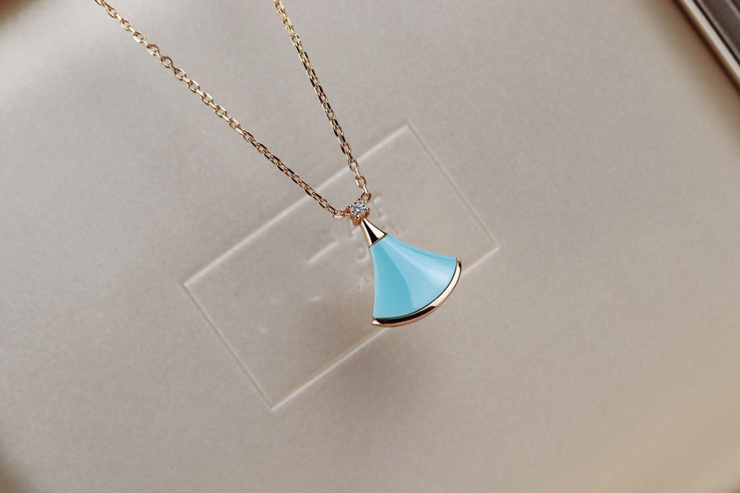 [Resenly Jewelry]DREAM NECKLACE TURQUOISE PINK GOLD