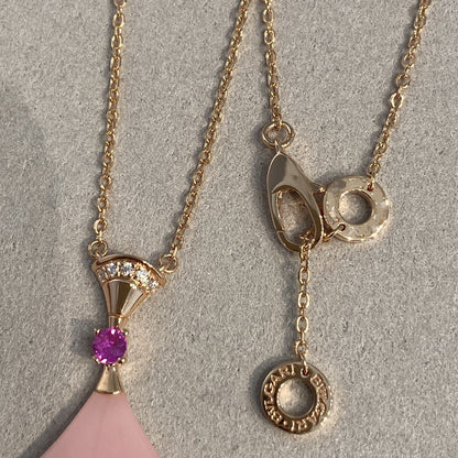 [Resenly Jewelry]DREAM NECKLACE PINK OPAL