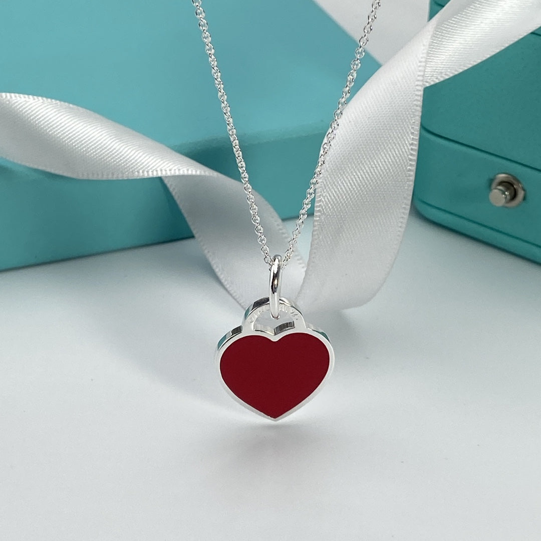 [Resenly Jewelry]HEART PEDANT SILVER NECKLACE
