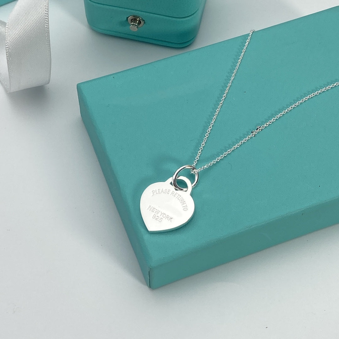[Resenly Jewelry]HEART PEDANT SILVER NECKLACE