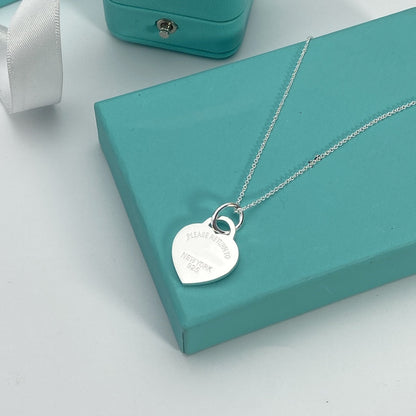 [Resenly Jewelry]HEART PEDANT SILVER NECKLACE