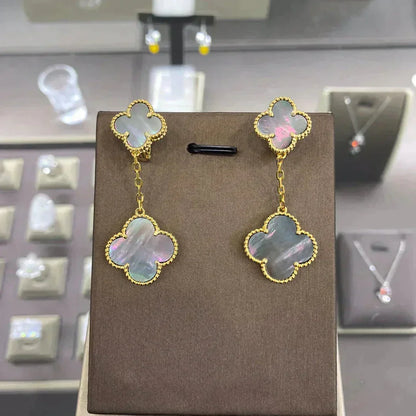 [Resenly Jewelry]CLOVER 2 MOTIFS  EARRINGS (MULTIPLE CHOICESC