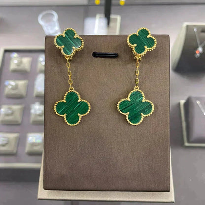 [Resenly Jewelry]CLOVER 2 MOTIFS  EARRINGS (MULTIPLE CHOICESC